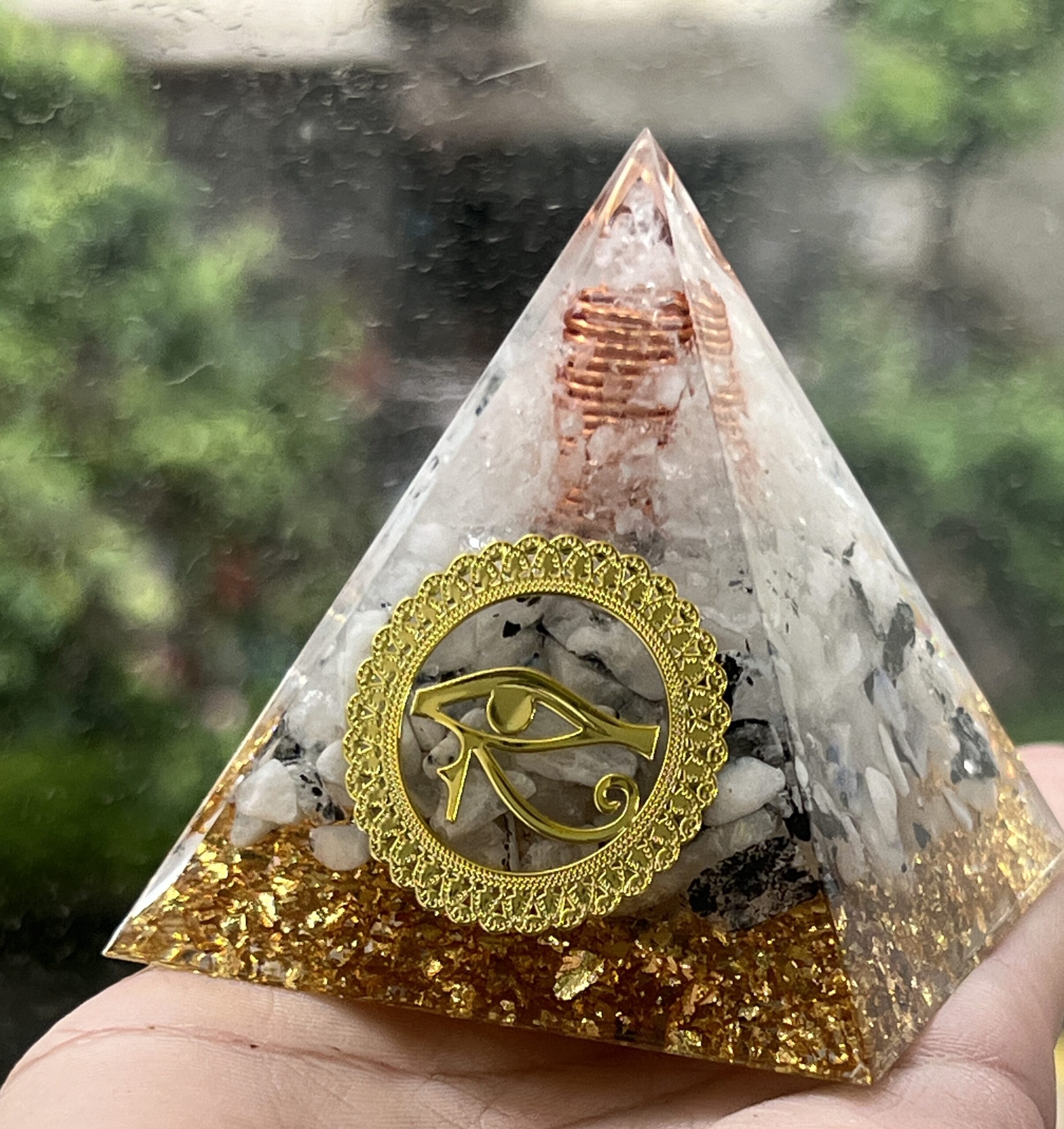 Fluorite Naturale Piramide Di Cristallo Pietra Di Quarzo